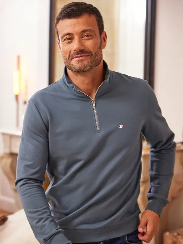 Product Sweat Camionneur Homme Azur - Iconique Image