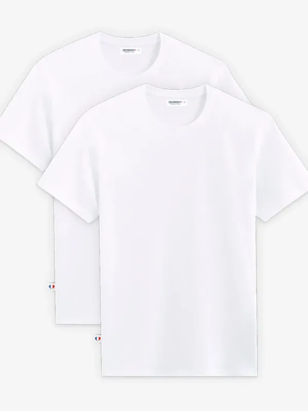 Product T-shirt Homme x2 - Pack Blanc Image