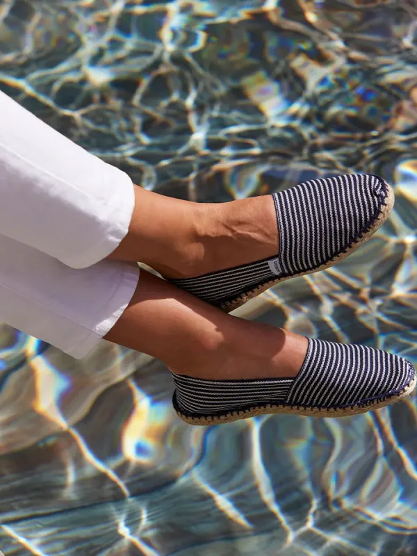 Product Espadrille Femme Rayé Fine Bleu Image