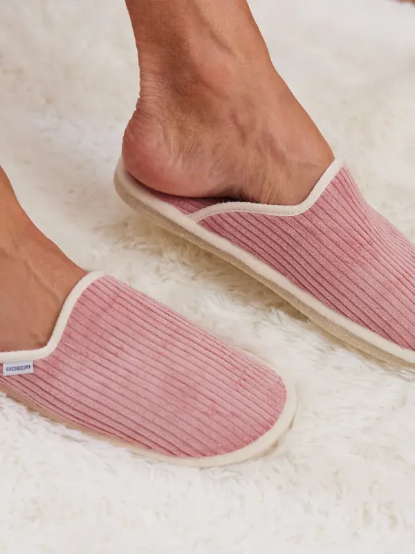 Product Mules Velours Homme Rose Image