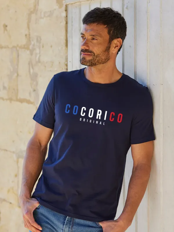 Product T-shirt Homme Marine - Signature Image