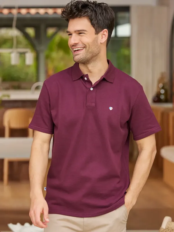 Product Polo Homme Bordeaux - Iconique Image