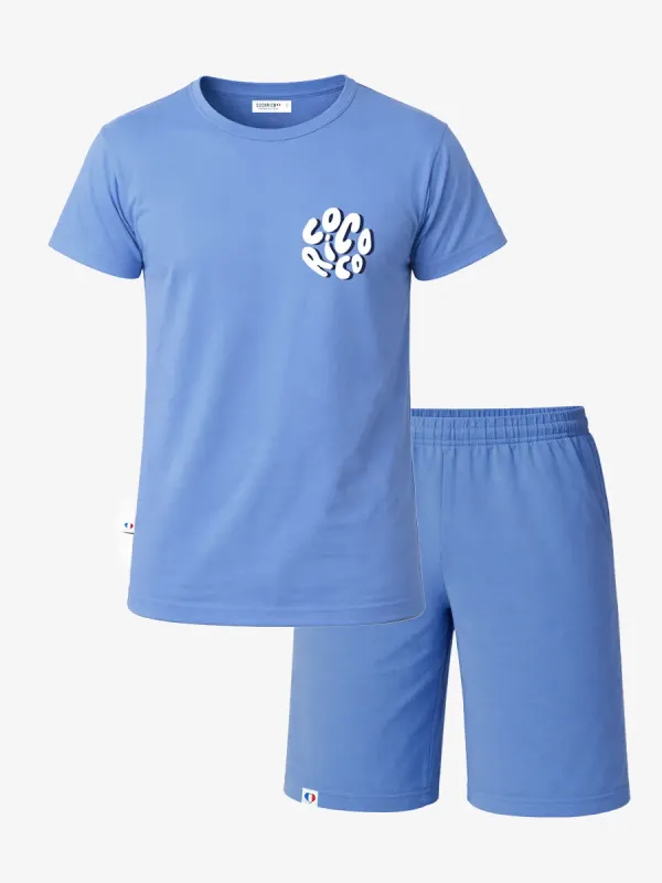Product Ensemble Pyjama Homme Bleu/Bleu - Nuage Image