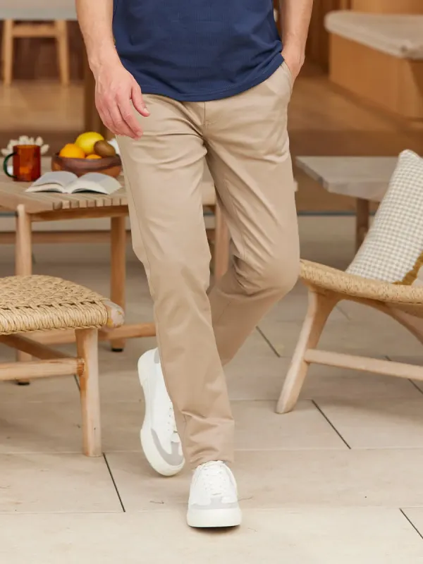 Product Pantalon Chino Homme Beige Image