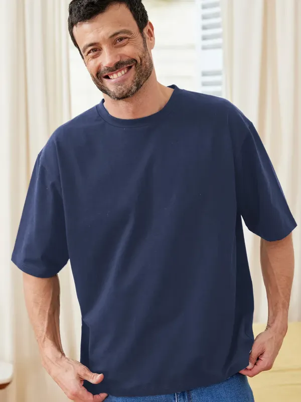 Product T-shirt Oversize Homme Bleu Jean - Intemporel Image